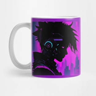 Cyberpunk silhouette Mug